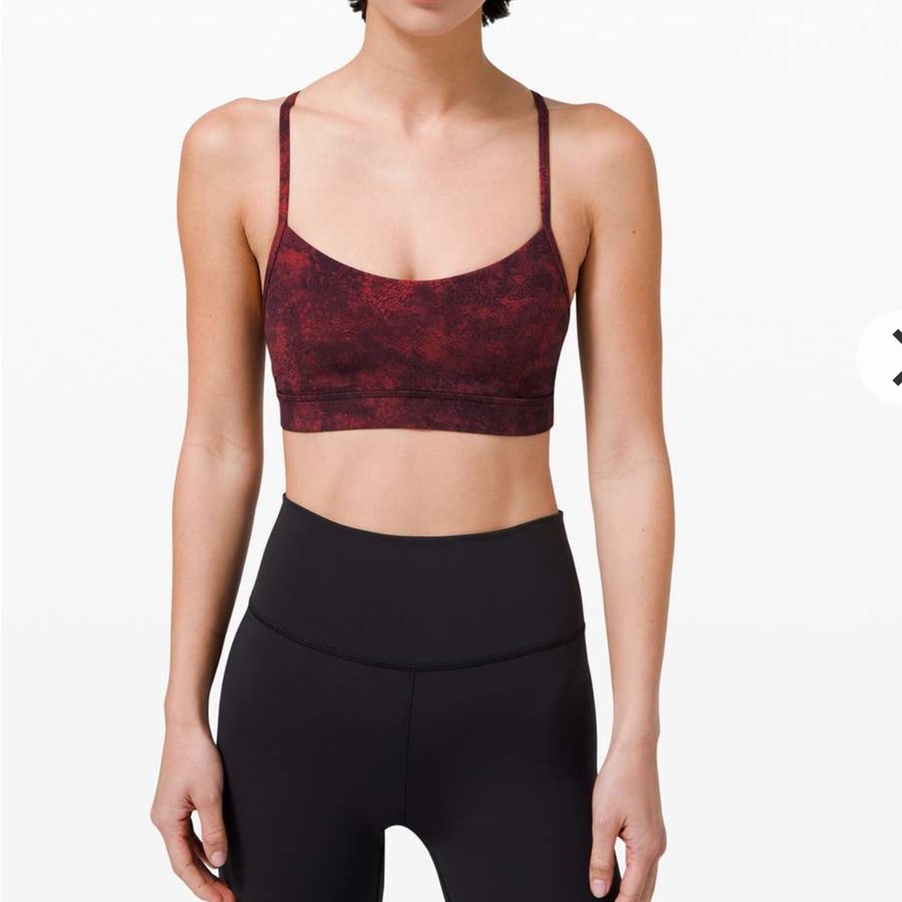 🌼Lululemon Lunar Flow Y Bra * Lunar year red and black size 6